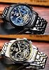 Men's Automatic Mechanical Watches Luxury Dress Waterproof Self Winding Chronograph Stainless Steel Luminous Date Tourbillon Wristwatch for Men