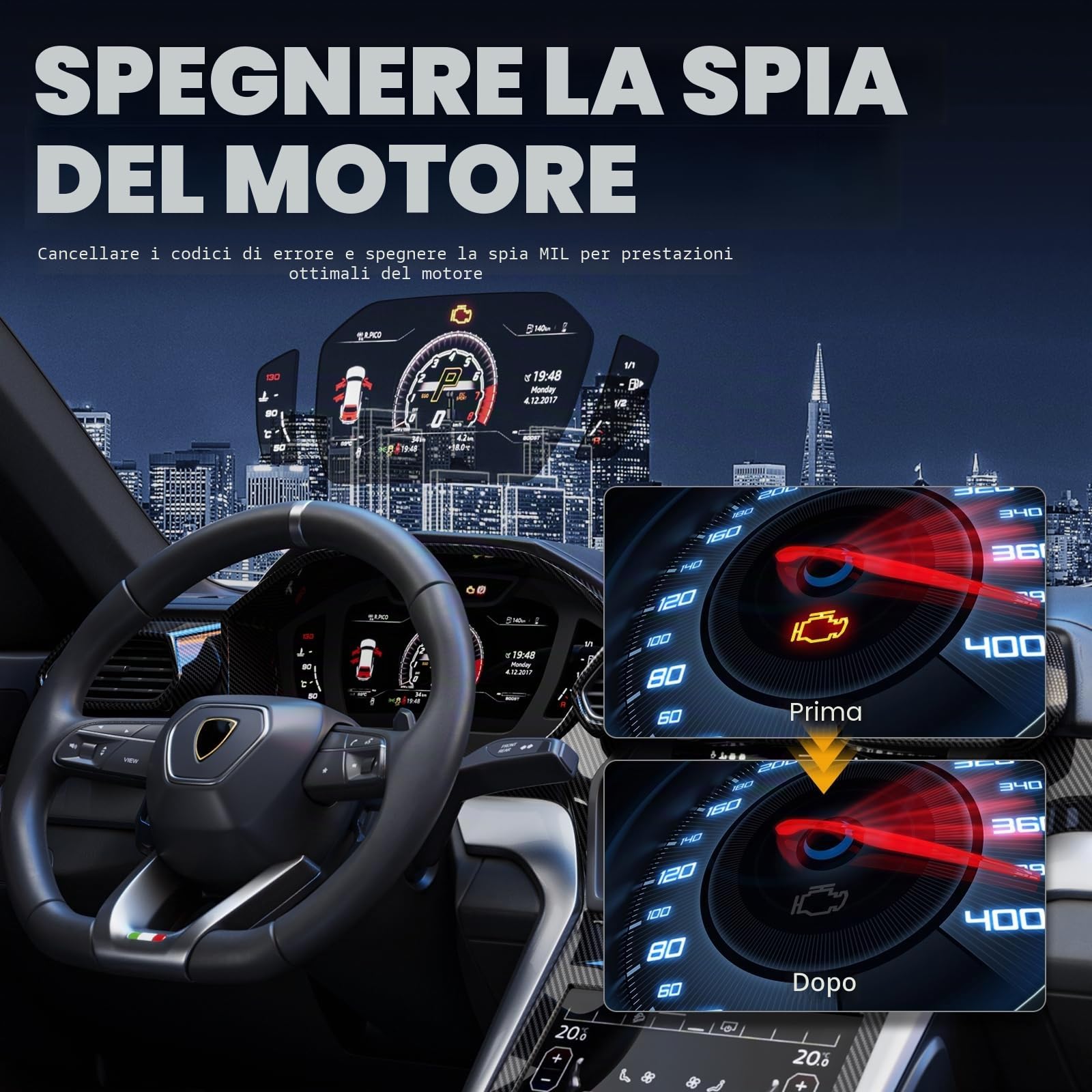 VDIAGTOOL VD30 Pro OBD2 Auto Diagnostica, Diagnosi per Auto EOBD, Lettore Codici Errore Per Reset OBD2, Dati in Tempo Reale Dello Scanner OBD, Errore Spia Motore per Tutti i Veicoli con OBDII