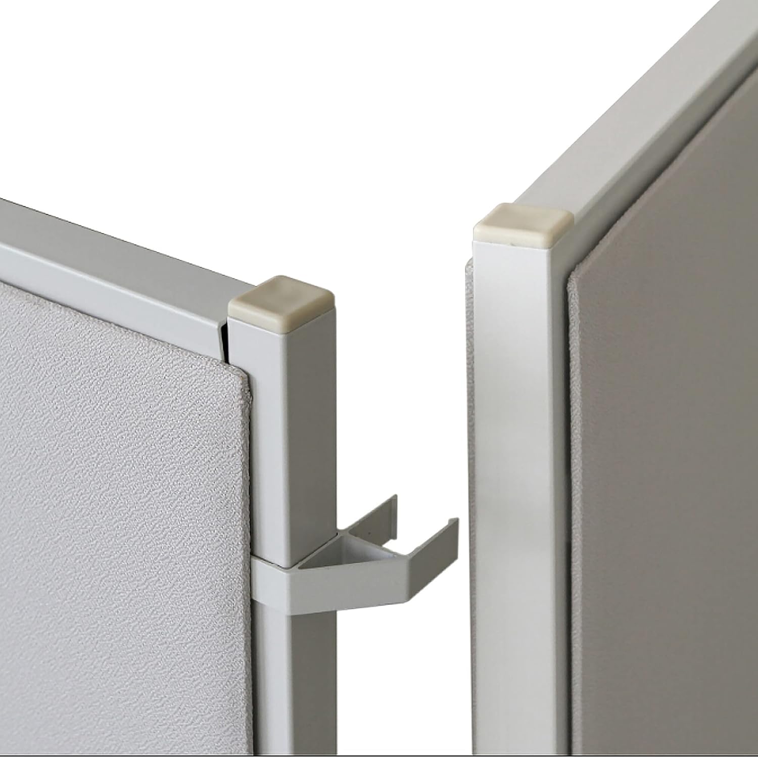 Condition photo showing New/Like New for lorell 90-degree panel connectors, gray 8 panels 