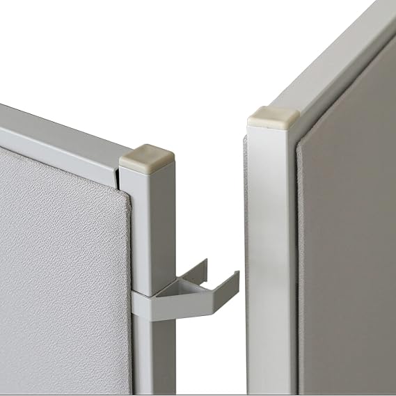 Lorell 90-Degree Panel Connectors, Gray