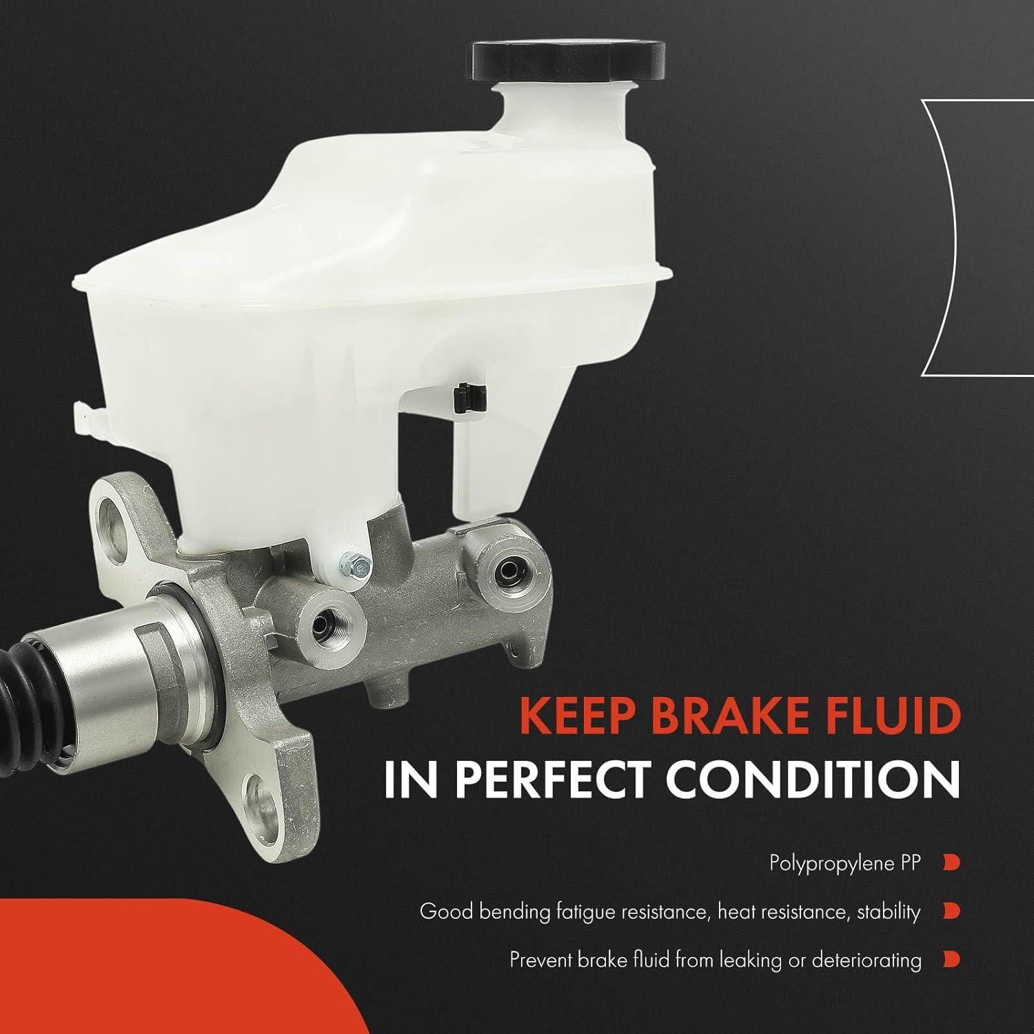 A-Premium Brake Master Cylinder with Reservoir and Sensor Compatible with Cadillac Vehicles - SRX 2010-2016, Sport Utility