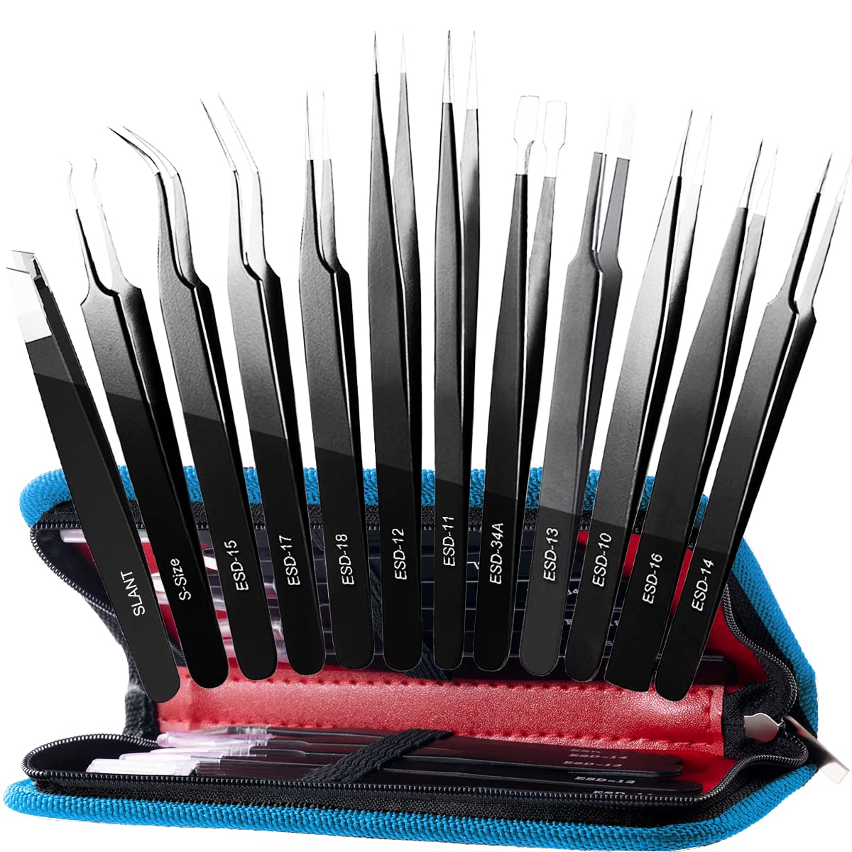 Tweezers, Precision Tweezer Set, Craft Tweezers, Soldering Tweezers