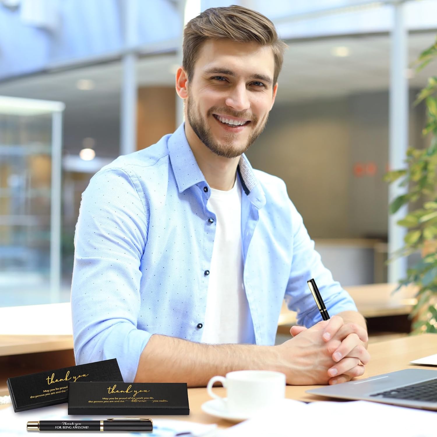 Fulmoon 24 Pcs Inspirational Pen Boxes Empty Thank You Pen Boxes for Ballpoint Jewelry Display Motivational Quote Cases Appreciation Gifts for Employee Teacher Coworker Office Team(Black) - Image 6