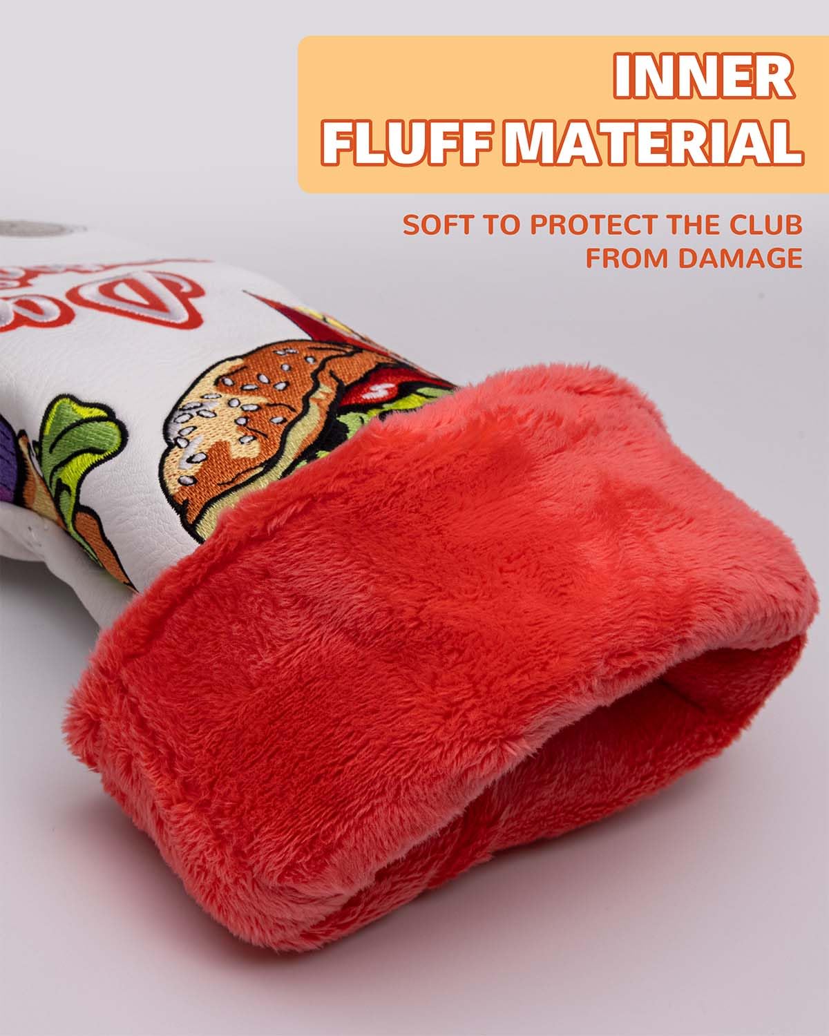 Pokrowce na głowę kija golfowego, 1 szt. Fairway Golf Headcovers for Woods, skóra PU z zaawansowanym haftem dla większości marek