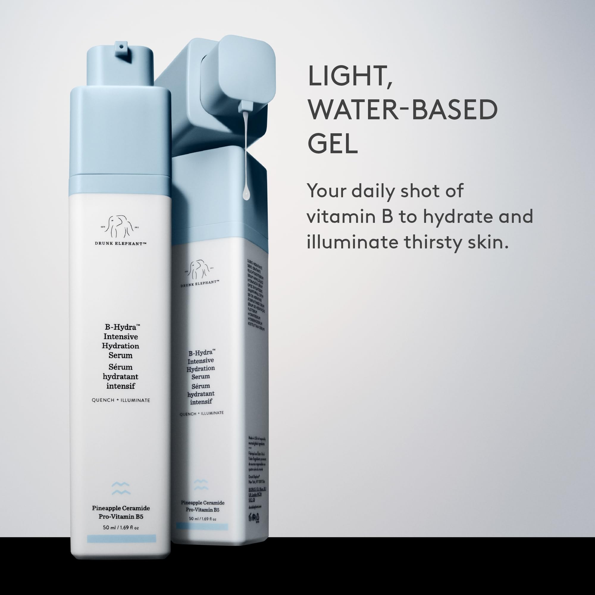 B-Hydra Intensive Hydration Serum by Drunk Elephant for Women – 1,69 oz Serum