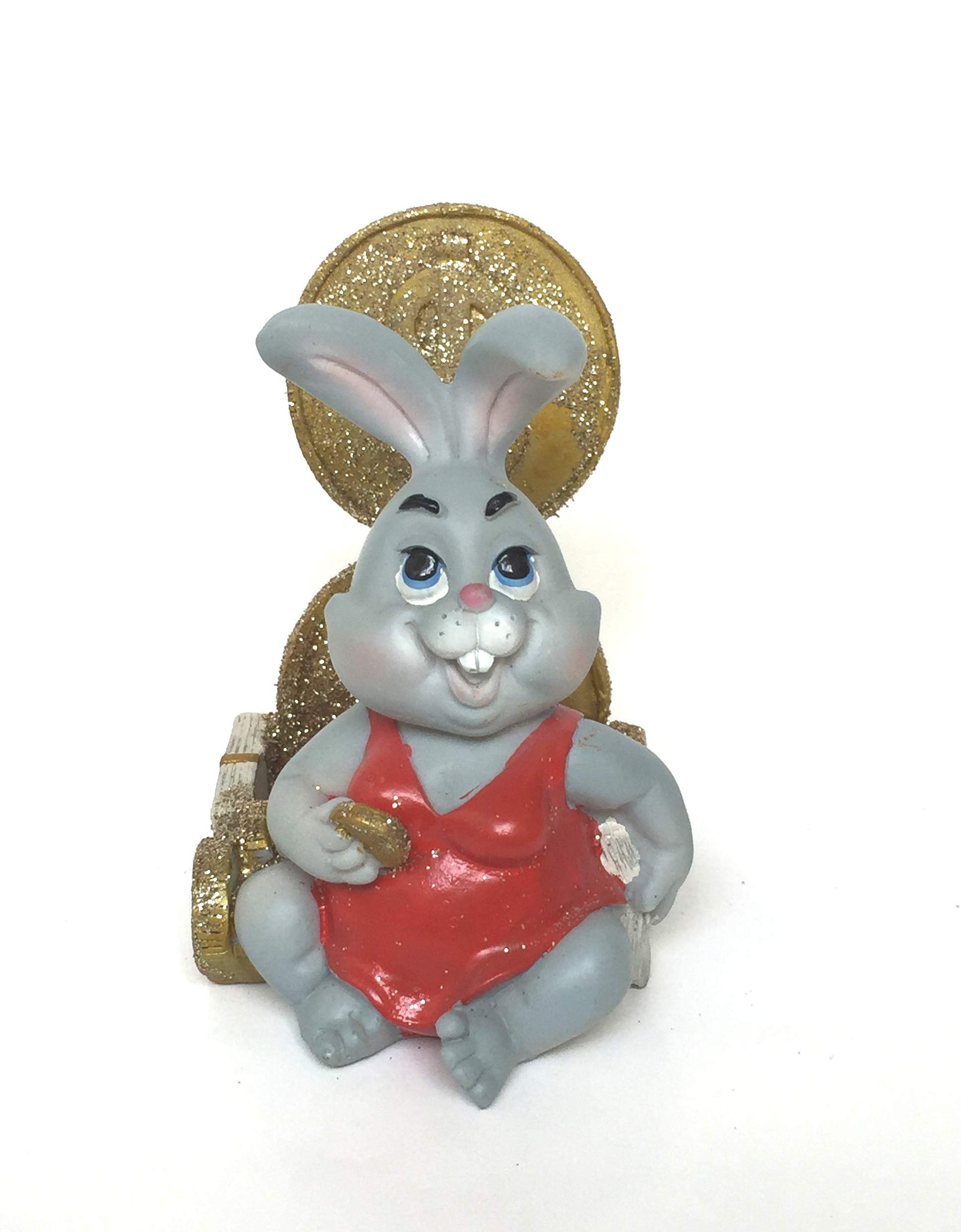 JOZEFINA ATELIER Bunny Businesswoman Business Card Holder, Multicolor