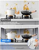 Ixydor Splash Guard Kitchen Back Wall, 4 Sided Splash Guard Folding Wall Kitchen, 76 x 29 x 30 cm Splash Guard Kitchen, Grease Splash Guard Splash Guard Cooker, Suitable for Stove, Separate Oil Stains - 4