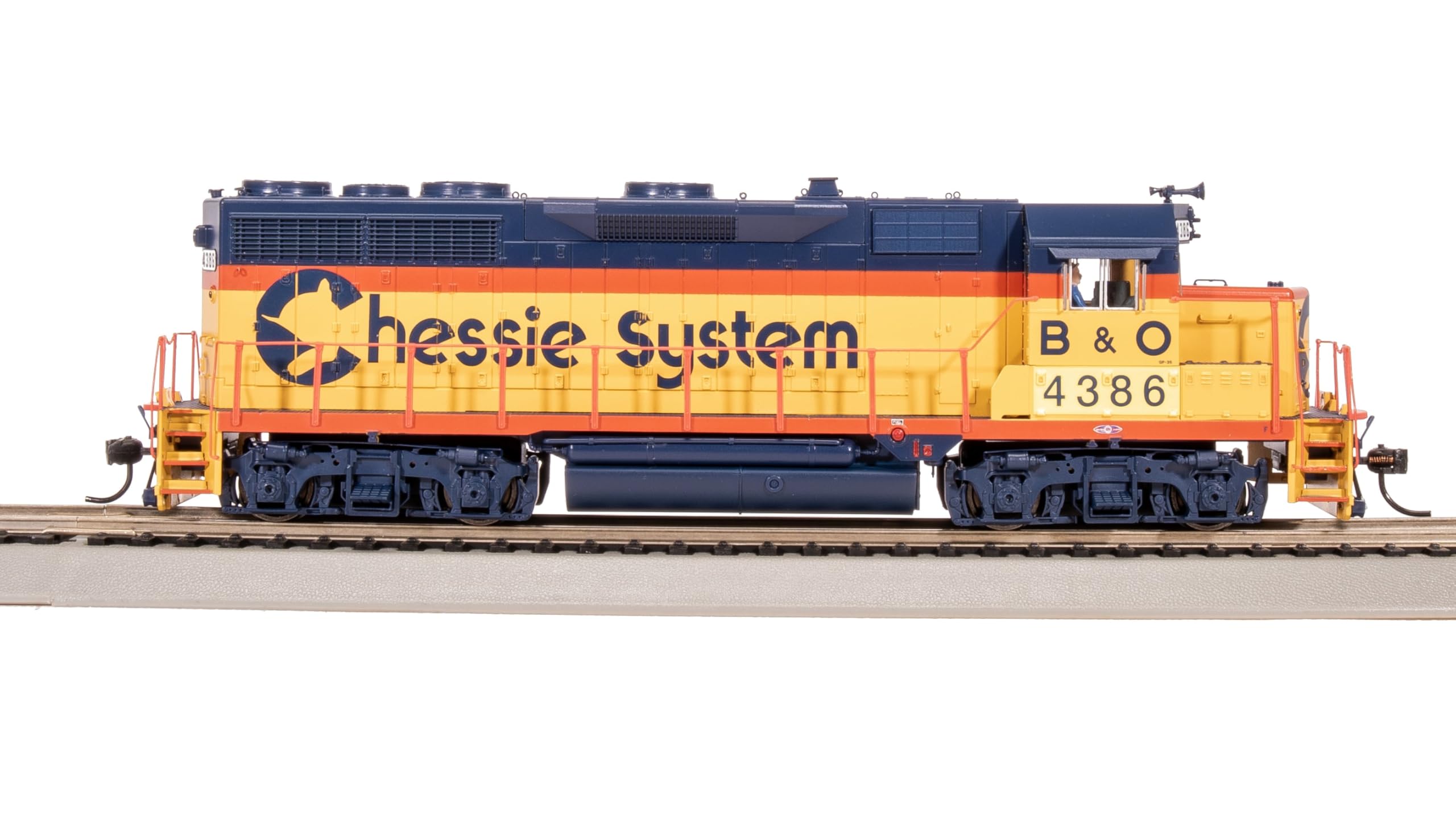 Broadway Limited 8886 EMD GP35, CSX 4386, Chessie System w/CSX Patch, Paragon4 Sound/DC/DCC, HO Scale