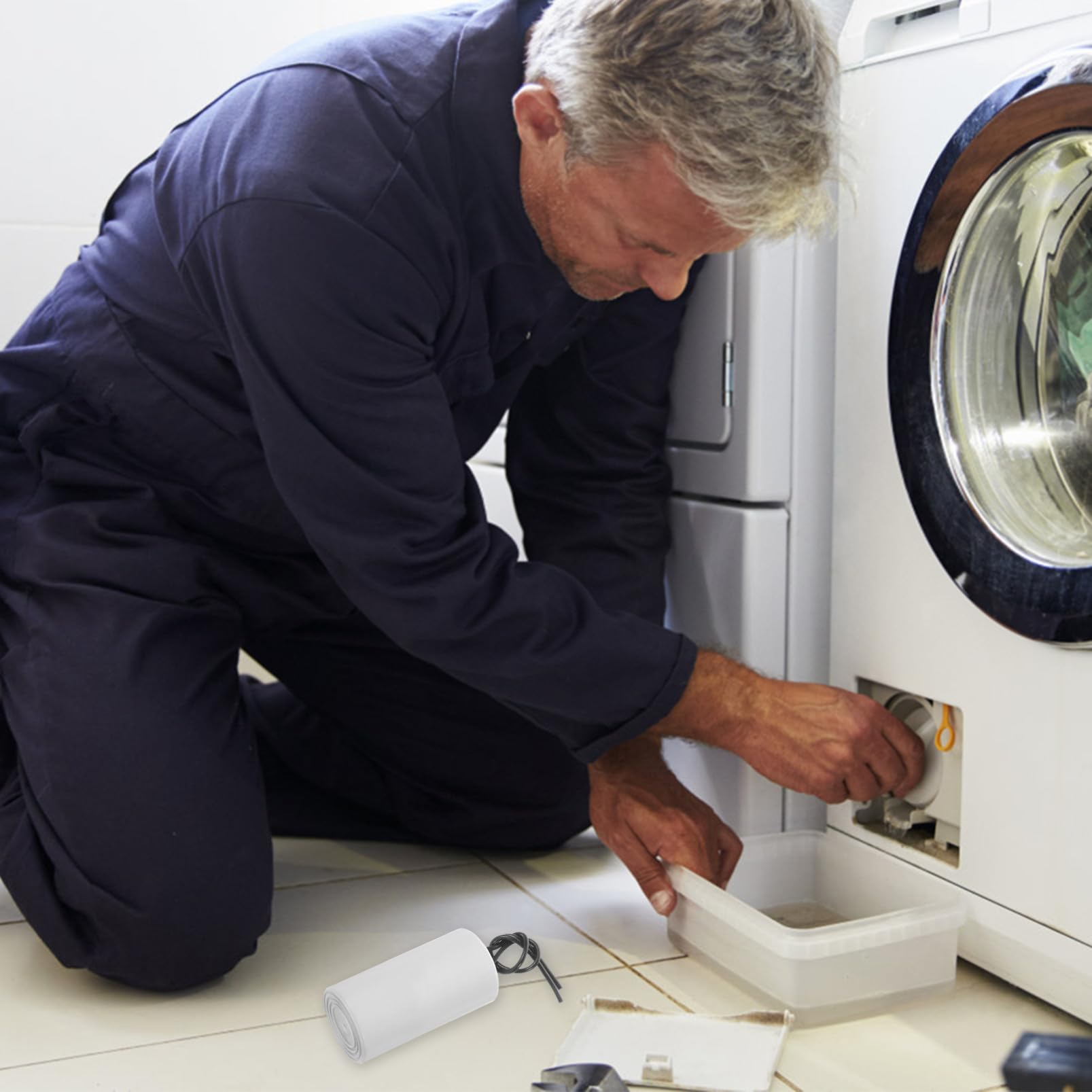 OUNONA 4piezas Condensador De Motor Para Lavadoras y De Agua Elemento Electrónico De Rendimiento Uso Versátil Equipos Eléctricos