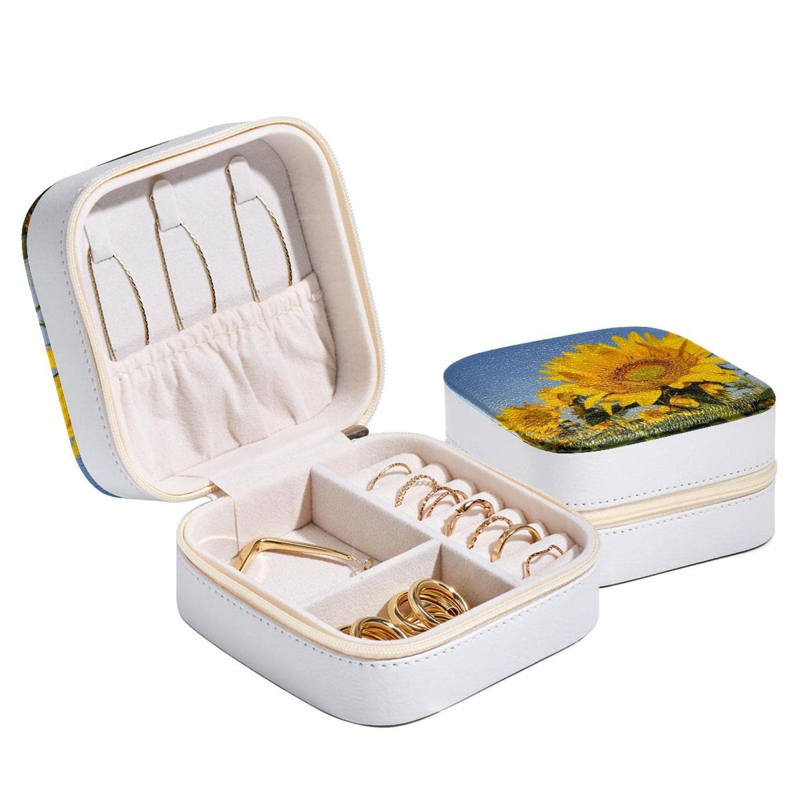 Mini Boîte à Bijoux De Voyage, Organiseur Portable Pour Collier Et