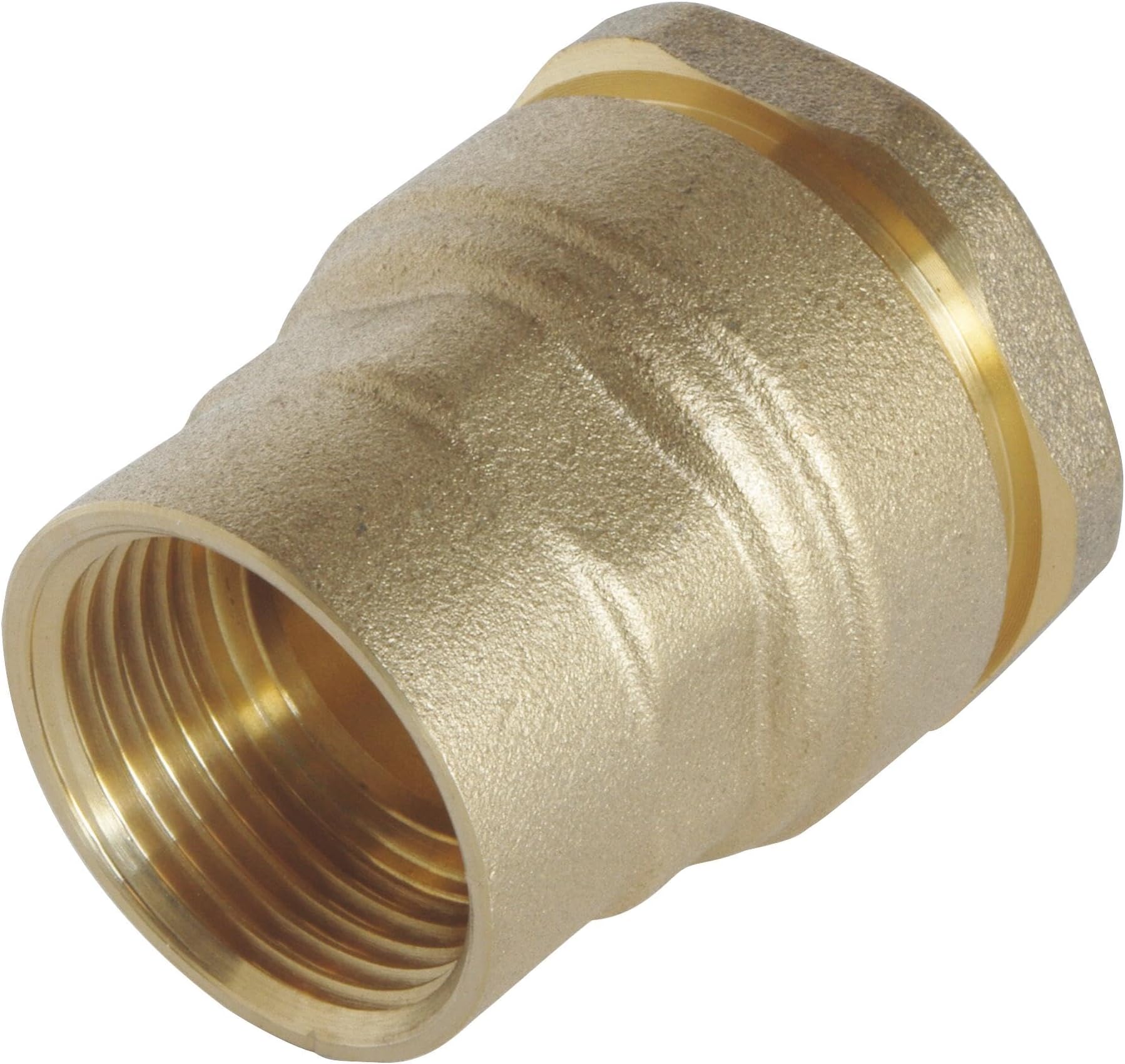 Messing Kompression Rohrverschraubung, Doppelhülse Gerade Verschraubung für Kupferrohr, Wasser, Öl, Gas & Hydrauliksysteme (Für Rohr außen: 6 mm