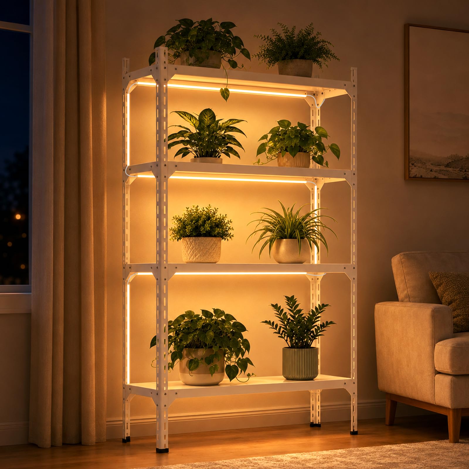 Lampe LED pour plantes à spectre complet - 5 m - Peut être découpée
