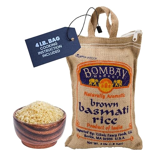 Bombay Market Arroz integral Basmati - Bolsa de 4 libras