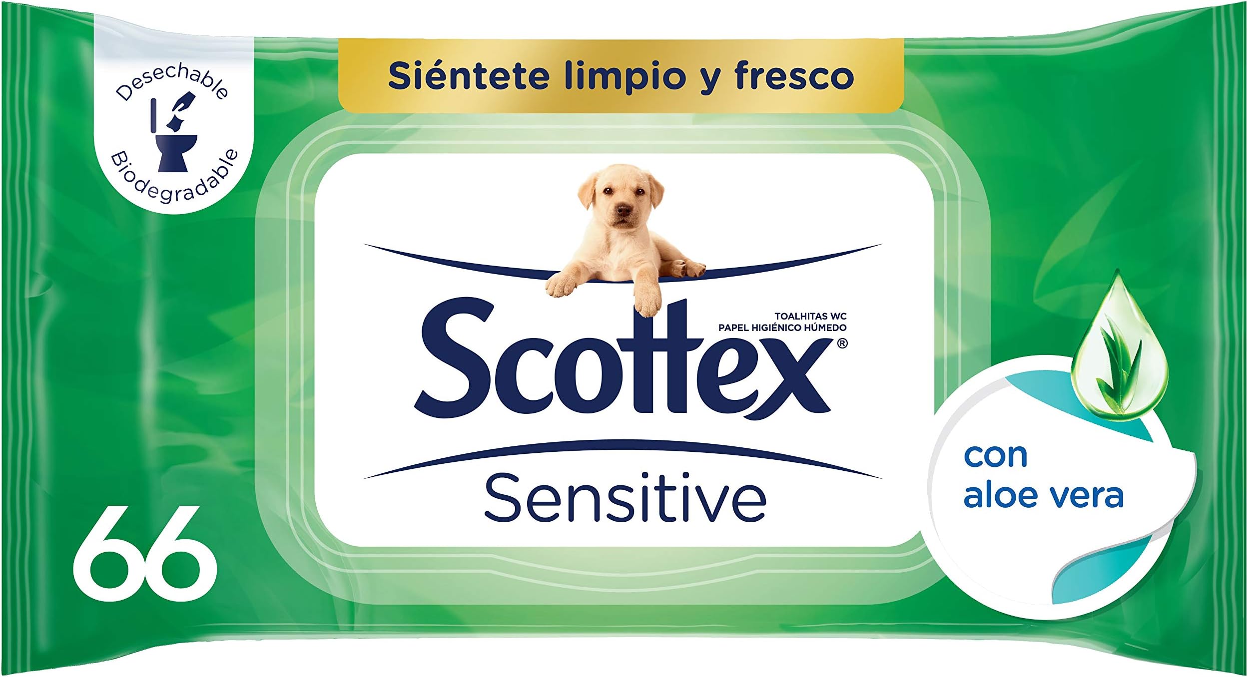 Sensitive Aloe Vera Wet Toilet Paper โ 70 Services