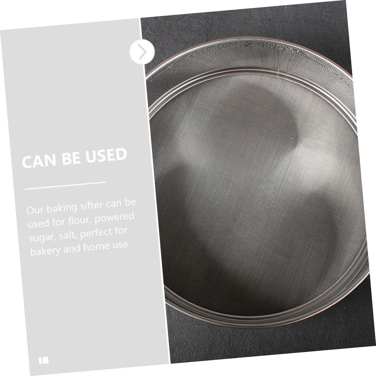 5-teiliges Mehlsieb-Set aus Edelstahl – Rundmaschenfilter zum Backen und Kochen, manuelles Siebwerkzeug für feines Mehl, Kaffee und Kuchenbacken – unverzichtbar in der Küche zum präzisen Sieben