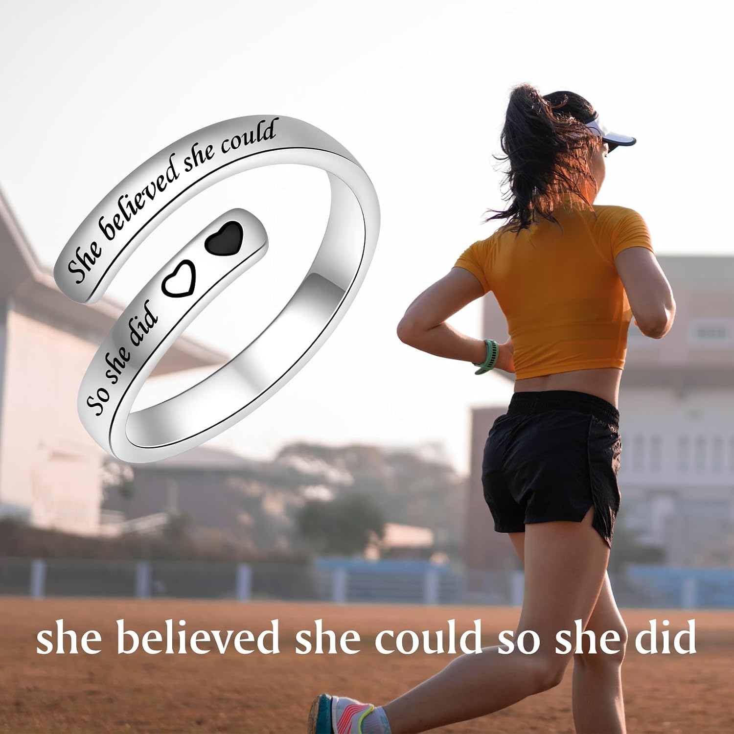 Silver Adjustable Ring Inspirational Jewelry S925 Sterling Wrap Open Ring for Women