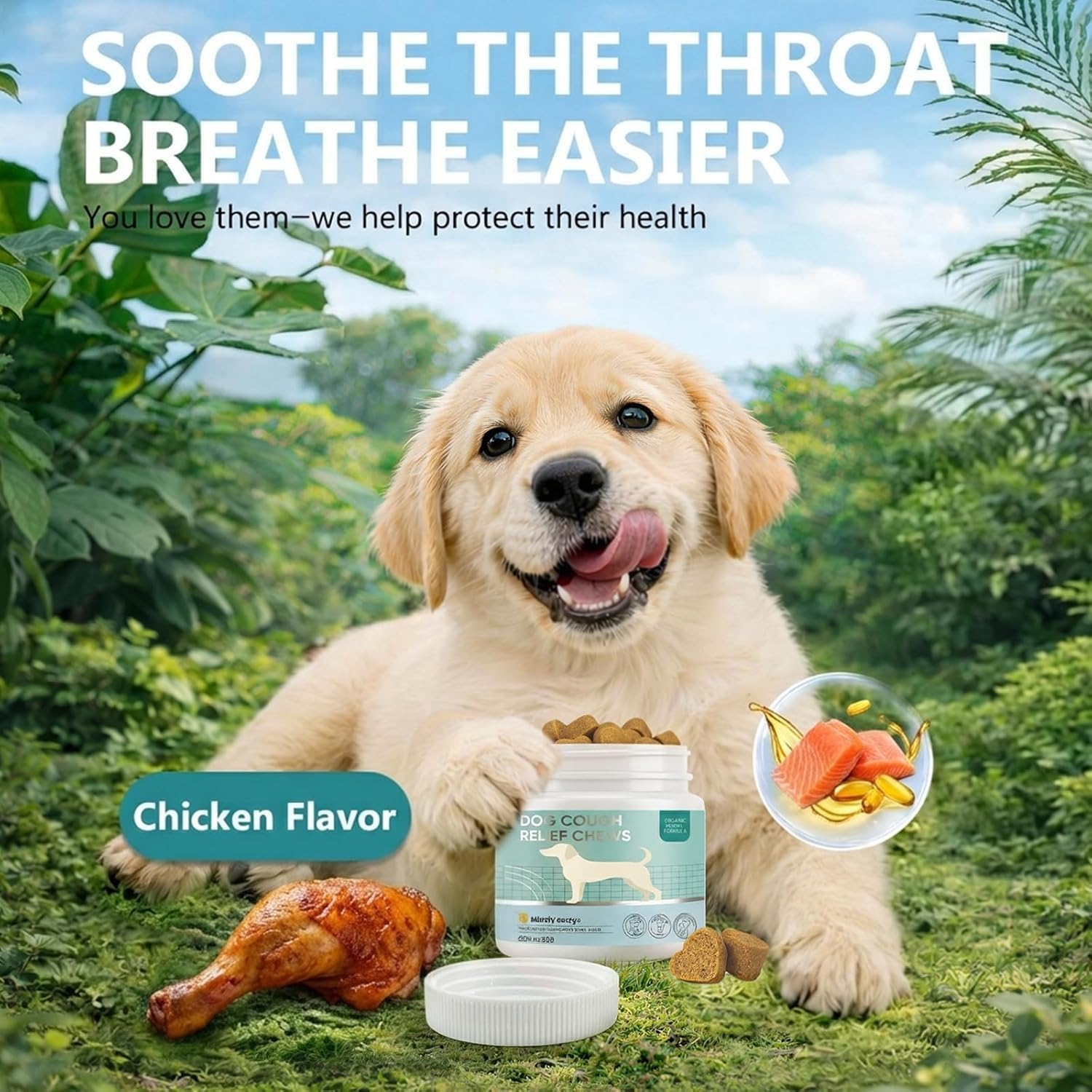 Dog Cough Relief Chews, Chicken Flavor — Amazon image 4