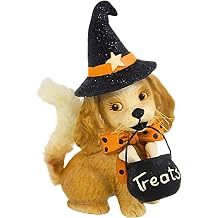 Bethany Lowe Halloween Frankie Tablepiece Resin Figurine Td5150 Dog Witch 4.50In 1Pc