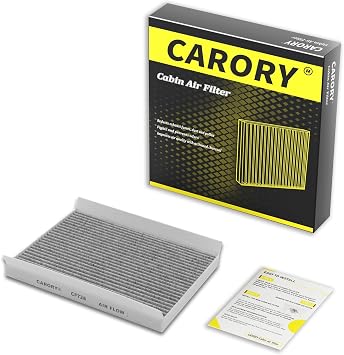 CARORY Cabin Air Filter w/Activated Carbon for Hyundai Accent 0811, Elantra 0716, Elantra Coupe 1314, Elantra GT 1317, Kia Forte 1418, Forte Koup 1417, Forte 5 1418, Rondo 1417 and More