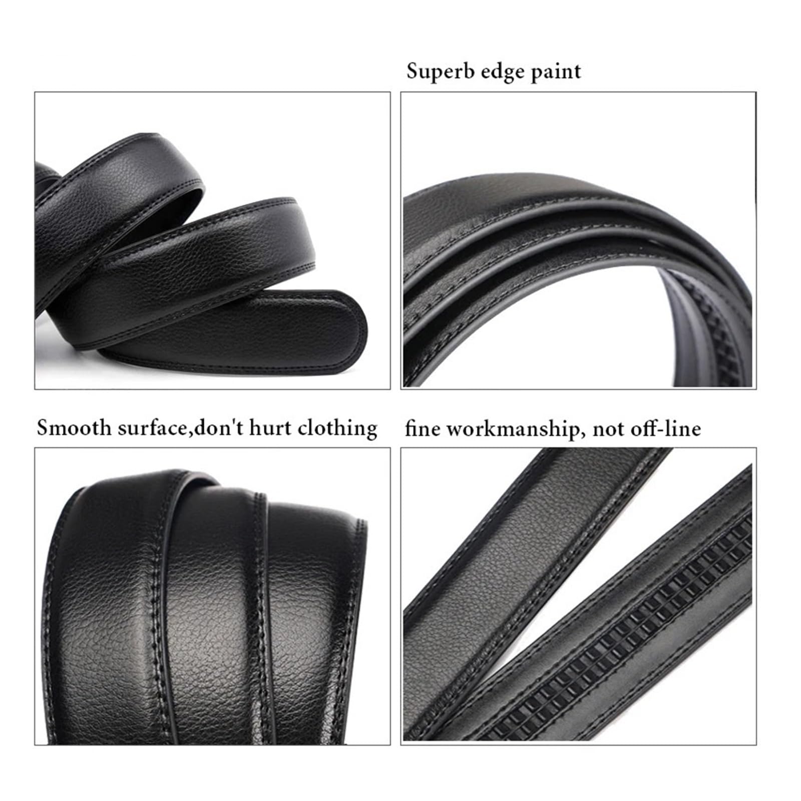 Cinturón de cuero con hebilla automática diseñador for hombre Para Hombres