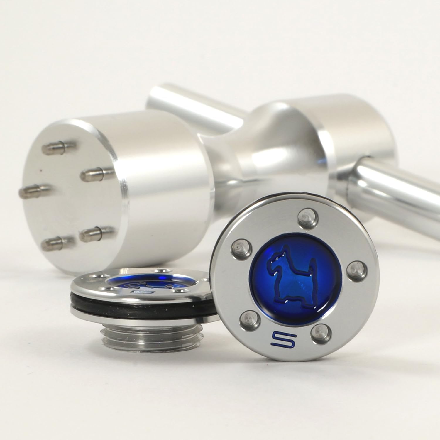 19th Hole Custom Shop 2 of 5g Blue Weights Wrench for Scotty Cameron Fastback, Squareback and Roundback Putters, Scottie Dog