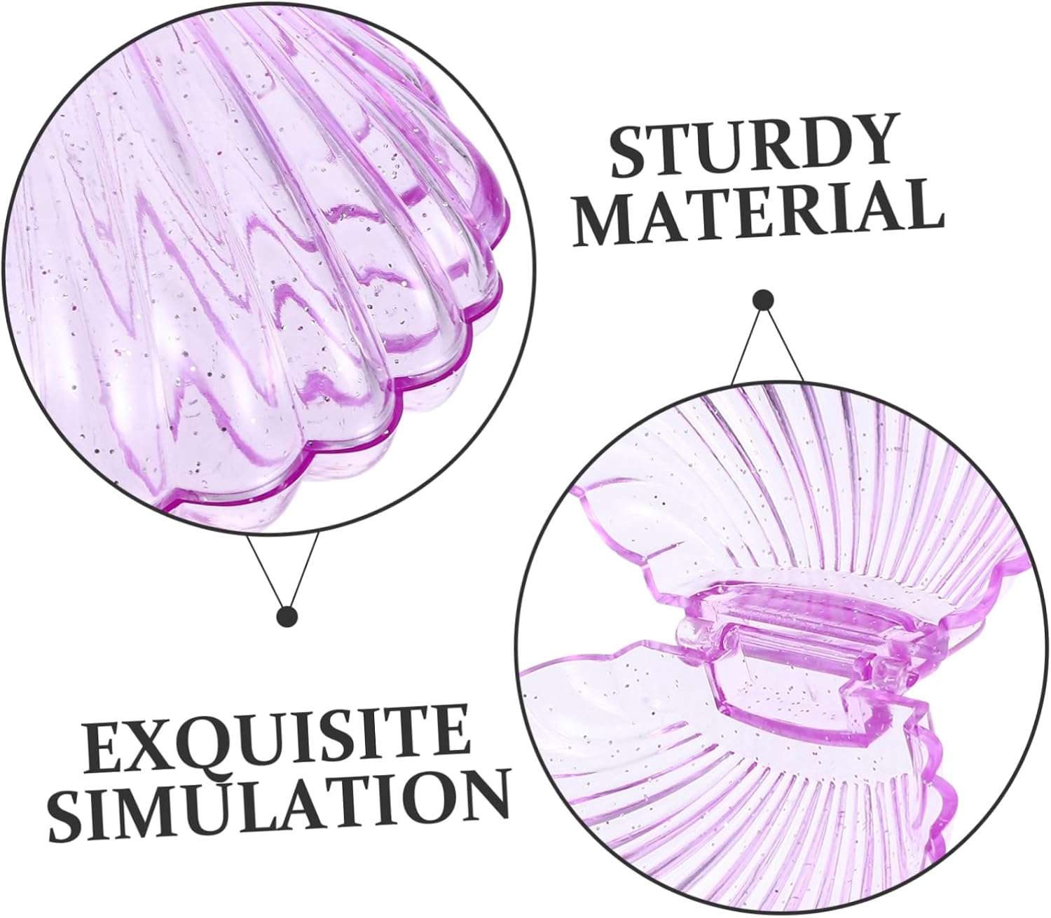 5pcs Sea Shell Candy Boxes Unique Party Favor Containers for Weddings Birthdays and Special Events Stylish Plastic Treat Holders for Candies and Jewelry Storage