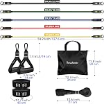 Readaeer Resistance Bands, Exercise Bands, Resistance Bands for Working Out with Handles for Men and Women for Indoor and Outdoor Sports,