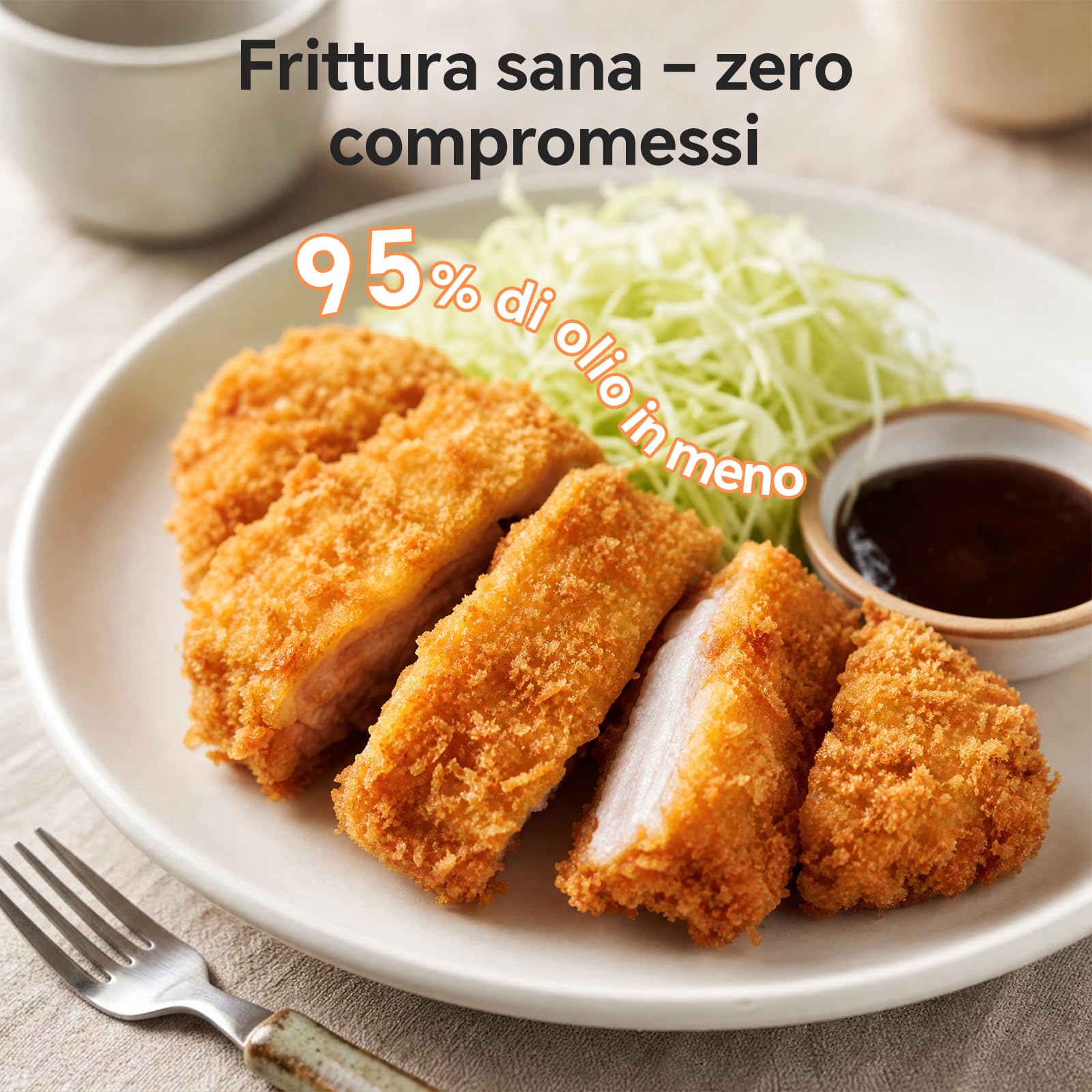 Friggitrice ad Aria 12 Litri - Doppia Resistenza Airfryer, 2600W XXL Doppio Cestello Air Fryer, Flessibile 1 o 2 Zone, 13-in-1 con Schermo Touch, Finestra con Luce Interna, Grande per 4–7 Persone