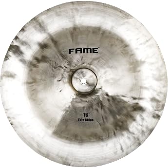 Fame Wahoon 16 Inch China Cymbal B20 Bronze Alloy Brilliant Finish Trashy Sound Volume and Volume Quick Response Ideal for Quick Accents