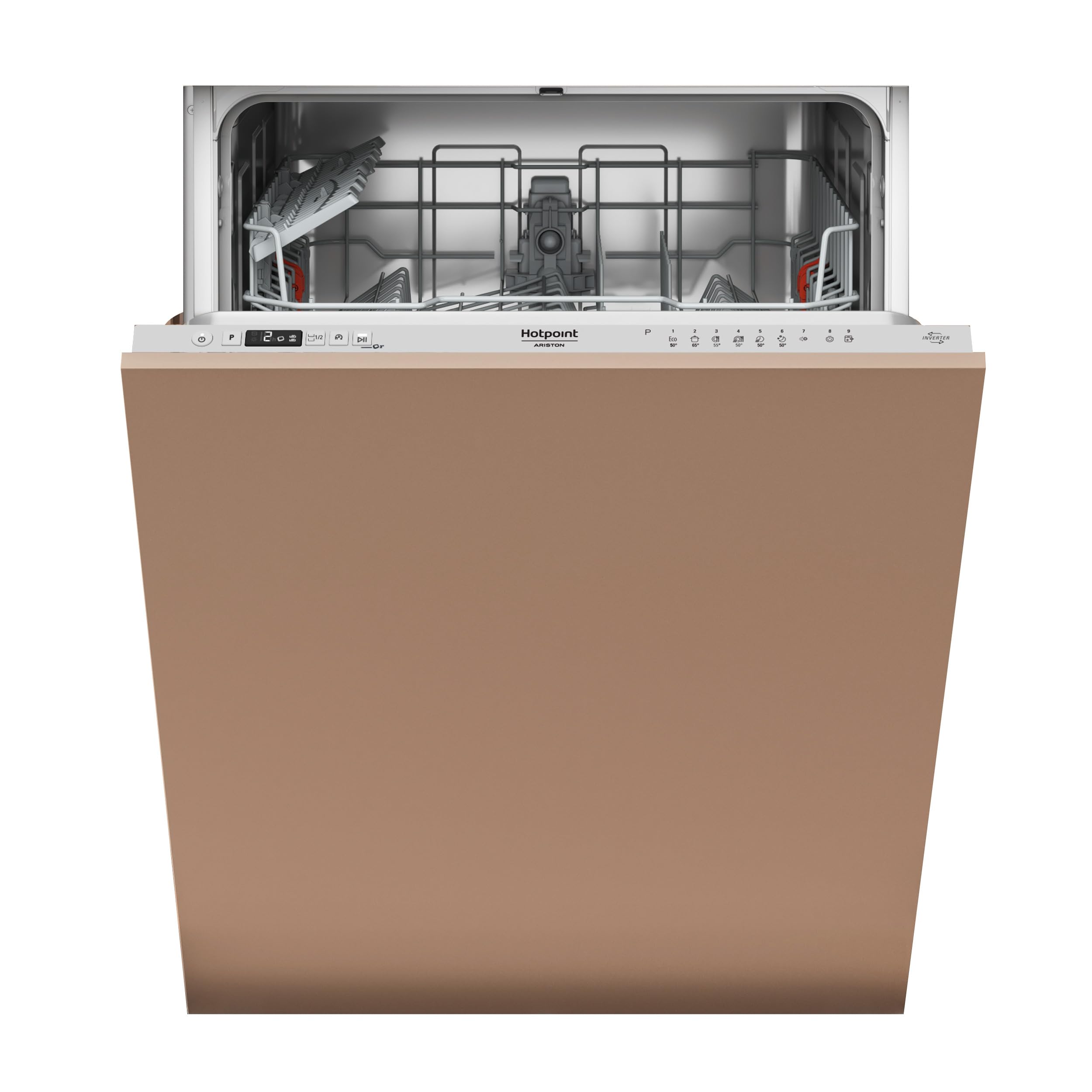 HOTPOINT ARISTON H2I HUD526 AS - Lavastoviglie da Incasso 14 Coperti, 5 Programmi - Cestello Regolabile, Ciclo Rapido e Partenza Ritardata - Elettrodomestici Cucina, Classe E, 59,8Lx82Hx55,5P