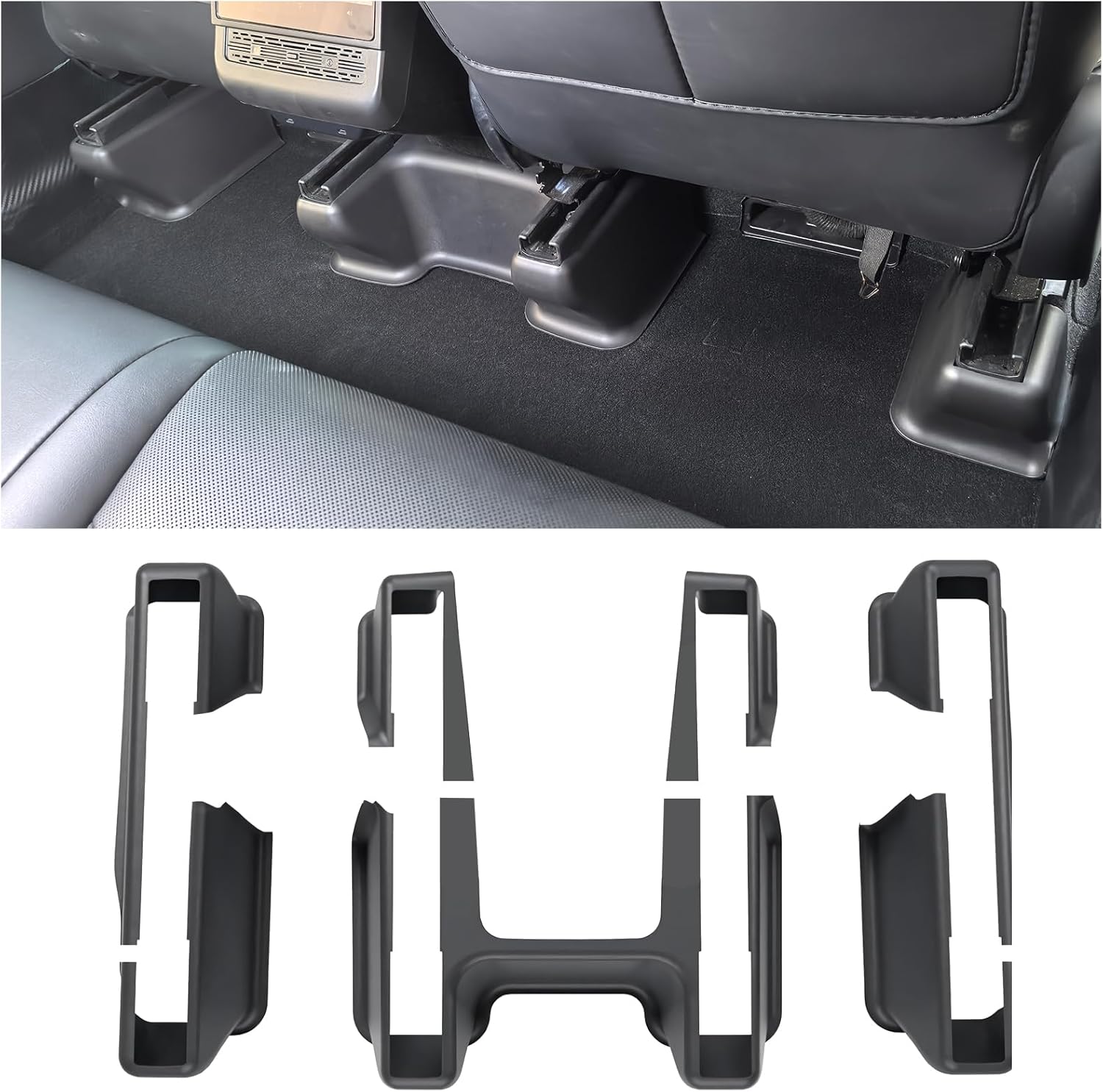 7 Pieces of Front Seat Rail Protectors, for Tesla Model Y Juniper 2025 2026,Under Seat Floor Mat Protectors for Model Y Juniper Accessories in Black 7 Pieces of Front Seat Rail Protectors, for Tesla Model Y Juniper 2025 2026,Under Seat Floor Mat Protectors for Model Y Juniper Accessories in Black