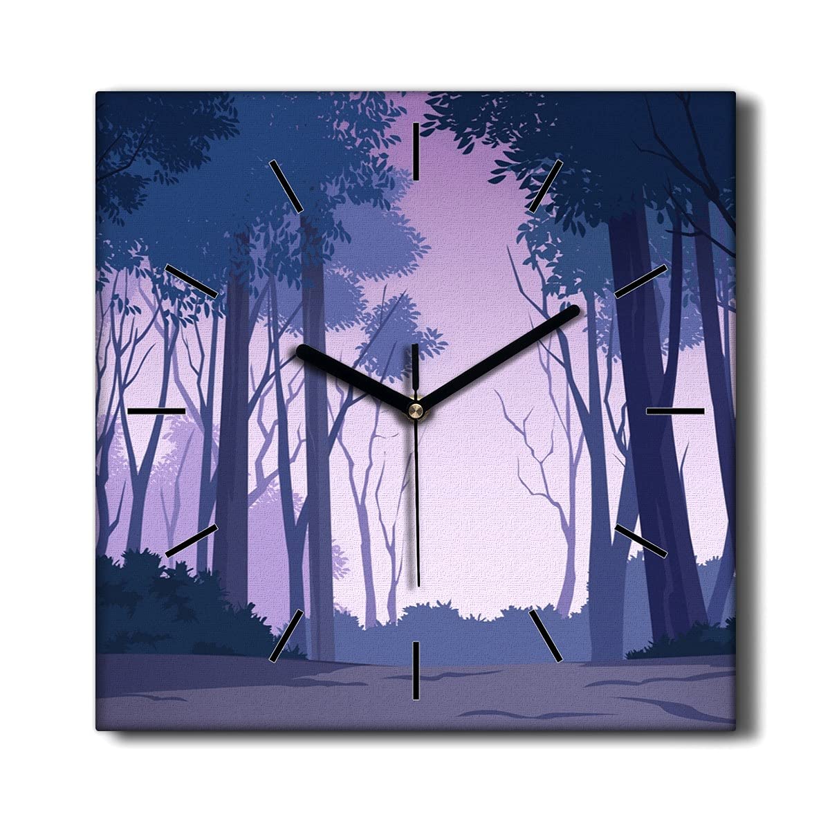Horloge sur toile 30x30 cm Coloray Las avec mécanisme silencieux sans tic-tac