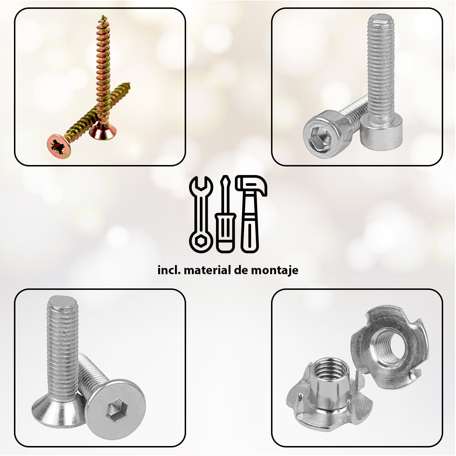 ALPIDEX 80 Tiradores de Escalada, Incluye Tornillos, Tuercas de Impacto, Superficie de Escalada de 6 a 10 m², Mangos tamaños XL – XS, Juego Completo, Set de iniciación