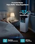 8000 BTU Portable Air Conditioner, AC Unit with Remote Control, 4-in-1 Smart Portable AC with Cooling, Dehumidifier, Fan, and Sleep Mode, with Window Mount Kit, for Apartment, Bedroom up to 250 Sq.Ft