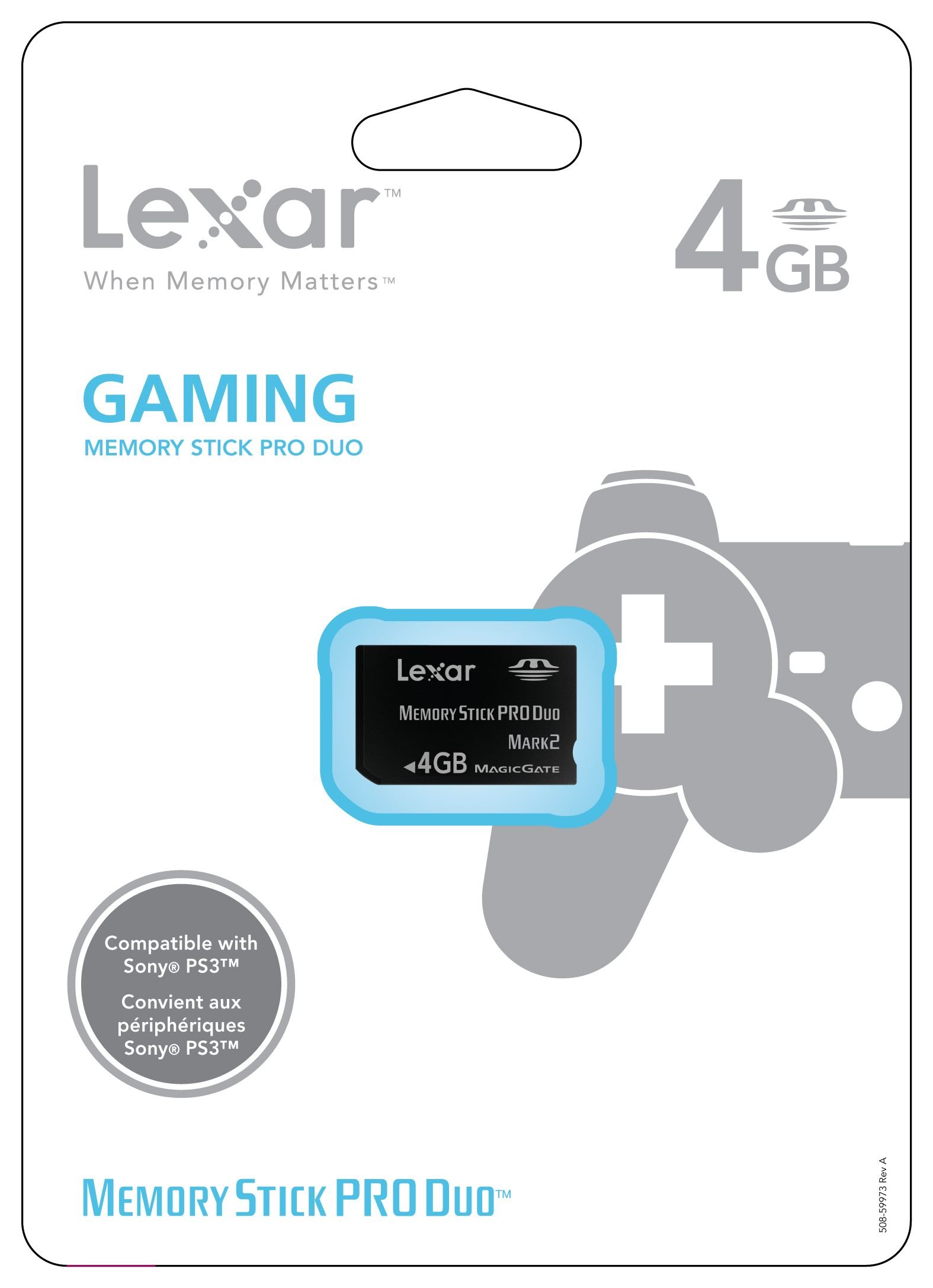 Lexar Memory Stick Pro Duo Gaming Edition Flash-Speicherkarte 4GB
