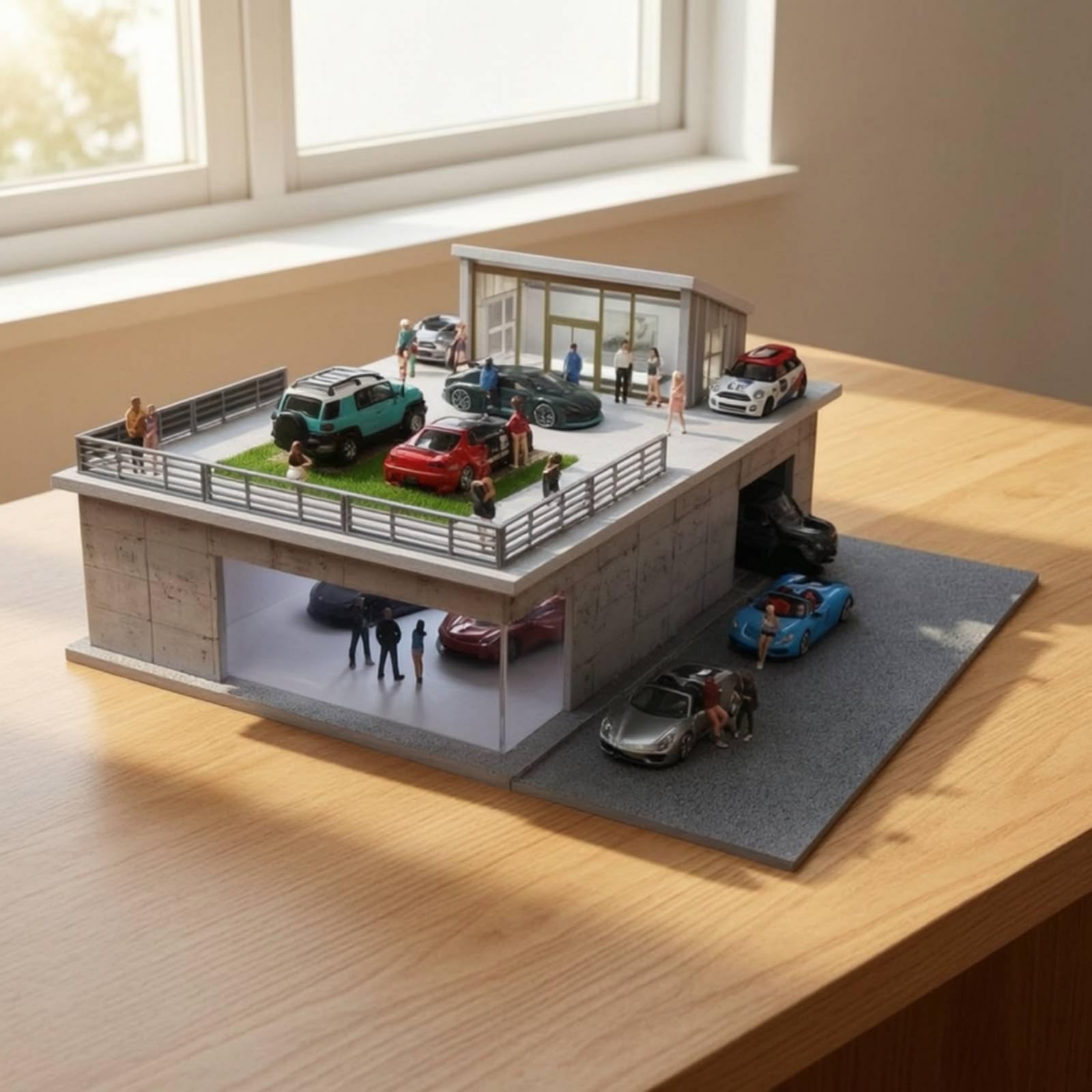 Modellino con Balcone Miniatura Edificio