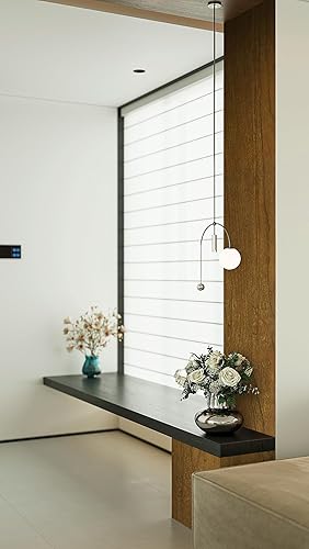 Miniatura 6 de Papel tapiz de madera marrón amarillento para despegar y pegar de 197 x 17.3 pulgadas, papel de contacto de madera marrón claro para dormitorio,