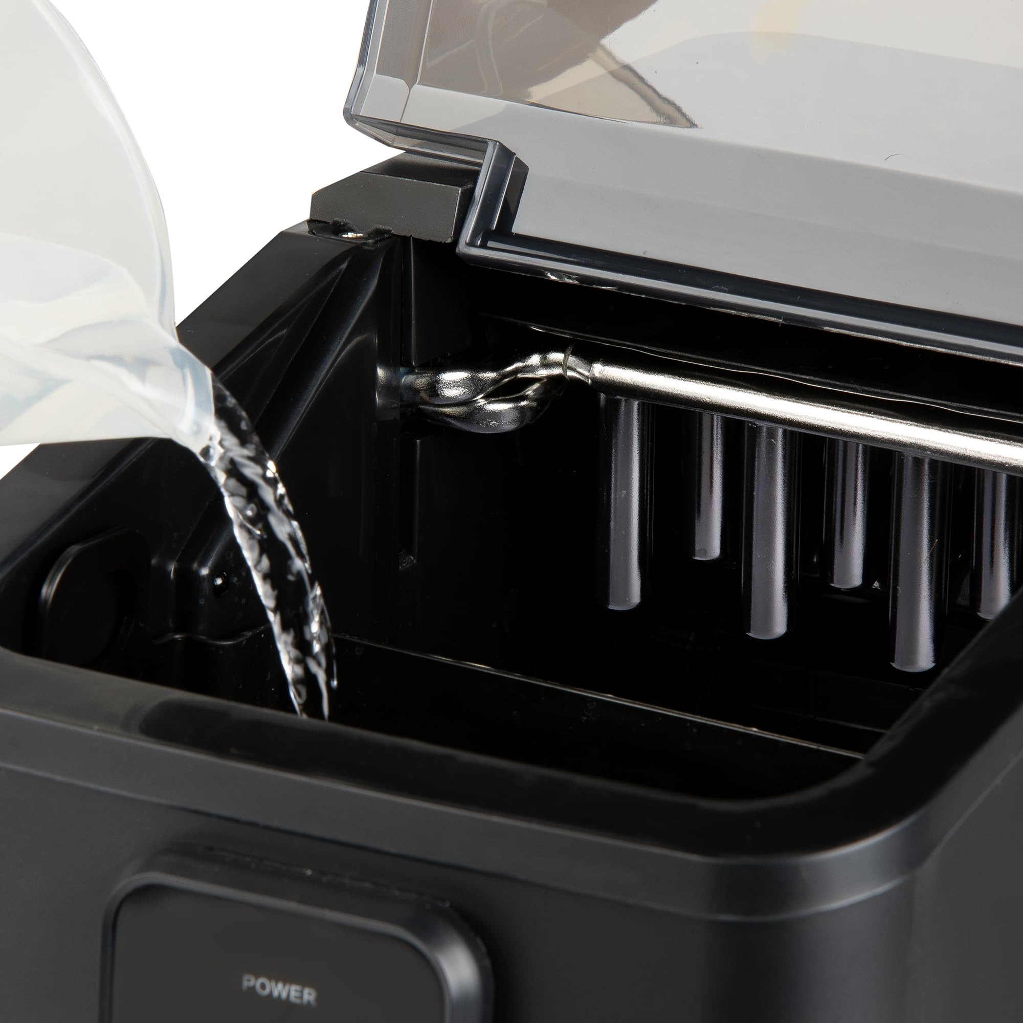 PRIMO PR409IB Machine à glaçons - Machine à glaçons avec pelle à glace - 1L - 12kg/24h - 9 min - Noir mat