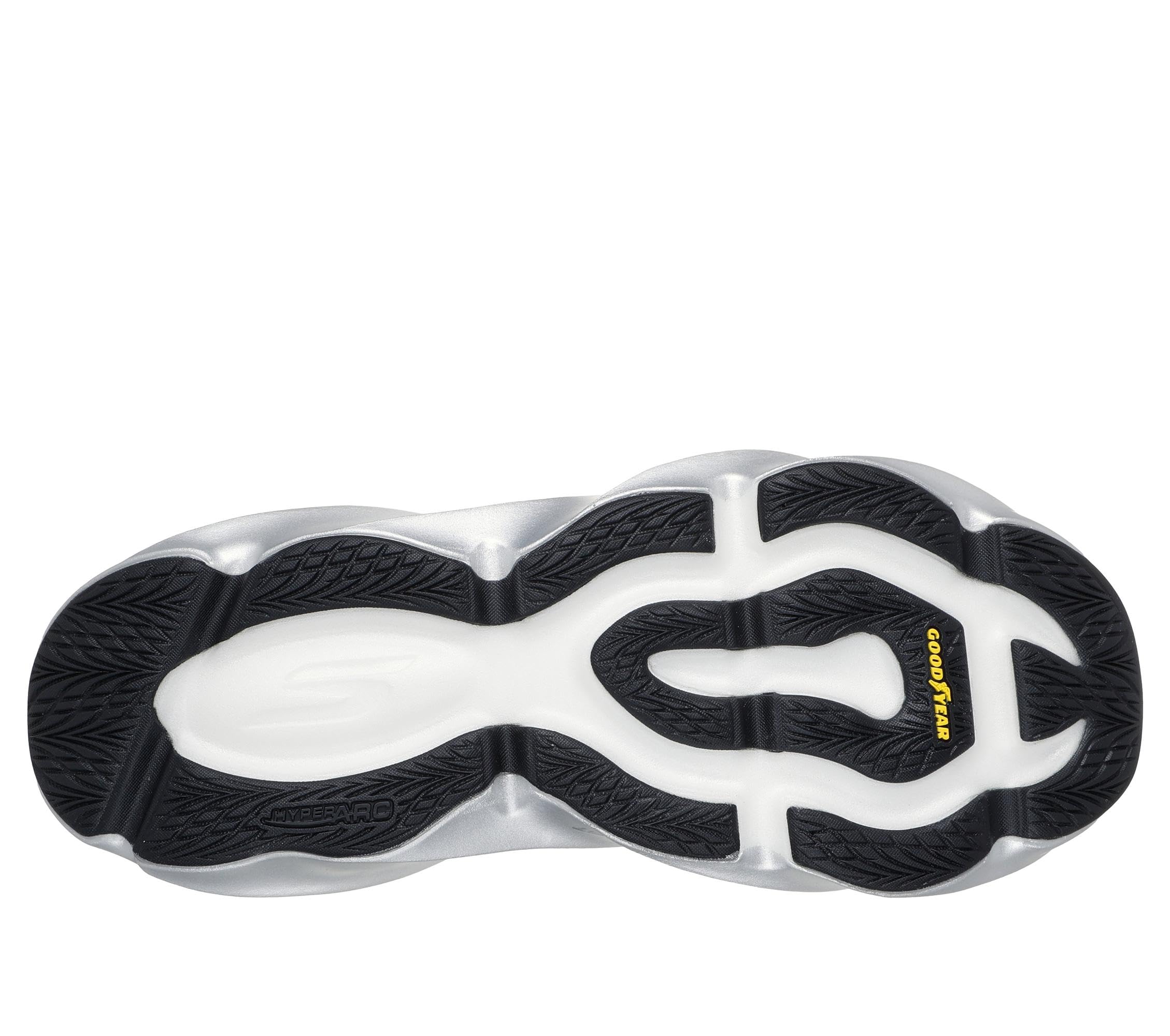 Skechers Aero Burst - Zapatillas para Hombre, Negro/Blanco, 44 EU