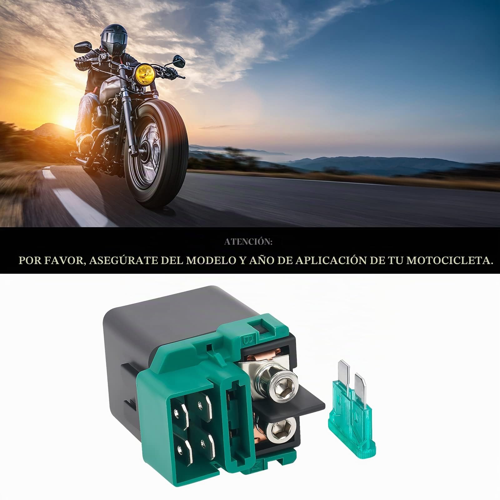 AHL Motocicleta Solenoide Relé De Arranque para 750 VFR750 VFR750F INTERCEPTOR 1990-1997