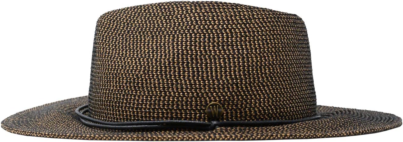 Wallaroo Hat Company Men’s Logan Fedora – UPF 50+ Sun Protection, Wide Brim, Packable, Chin Strap and Adjustable Sizing