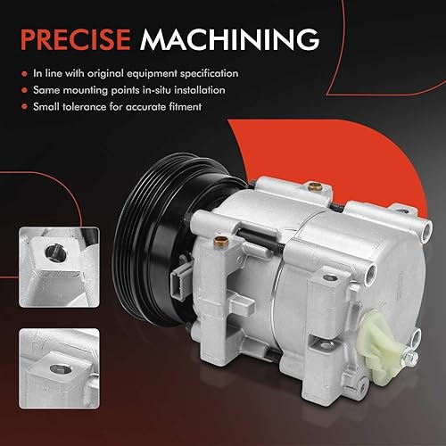 Miniatura 5 de A-Premium Compresor de aire acondicionado con embrague compatible con Nissan Quest 3.3L 1999-2002, Mercury Villager 3.3L 1999-2002
