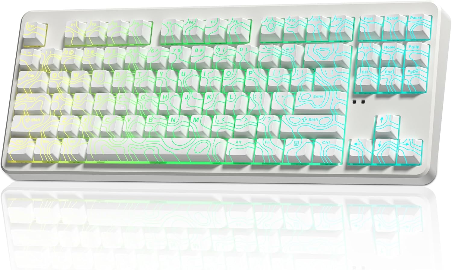 NX87 Military-Grade Wireless Mechanical Keyboard - 110-Day Battery Life, Hot-Swappable Switches, Triple Mode 5-Device, Thock Sound & RGB - Dominates FPS/3A Gaming (Win/Mac/iOS/Android)