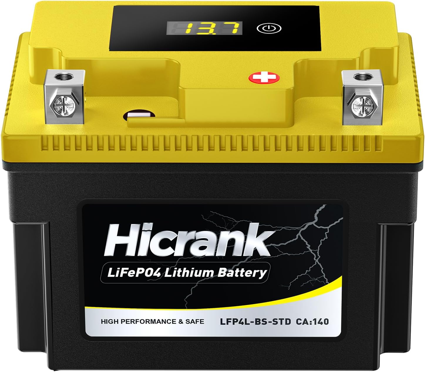 YTX4L-BS STD Standard Lithium Motorcycle Battery - 12.8V 2.8Ah 150CCA LiFePO4 Powersports Battery for ATV, Snowmobile, Jet Ski, Honda Grom, Yamaha, Suzuki, CAN-AM, Generator