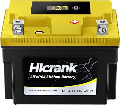 YTX4L-BS STD Standard Lithium Motorcycle Battery - 12.8V 2.8Ah 150CCA LiFePO4 Powersports Battery for ATV, Snowmobile, Jet Ski, Honda Grom, Yamaha, Suzuki, CAN-AM, Generator