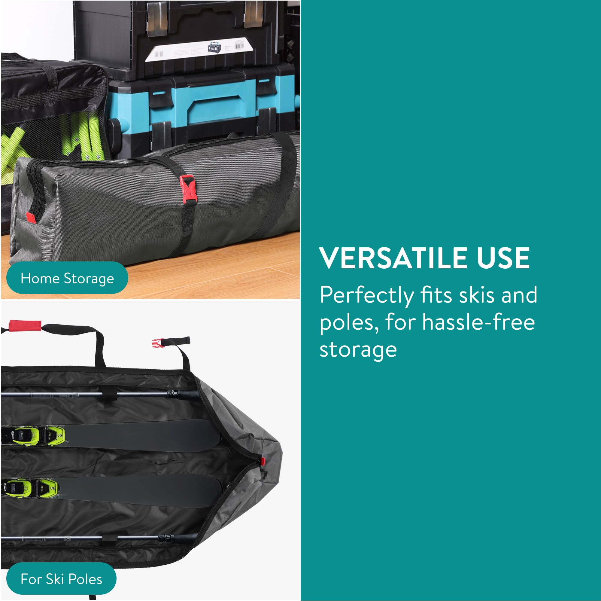 Navaris Borsone Portasci Custodia Sci Borsa Da Sci Da Viaggio