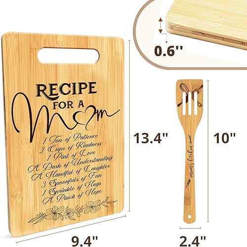 Miniatura 2 de KOLWOVEN Tabla de cortar para mamá de hija, regalos de cocina para regalos de Navidad, regalos para mamá de hijas, regalos de Navidad para mamá,