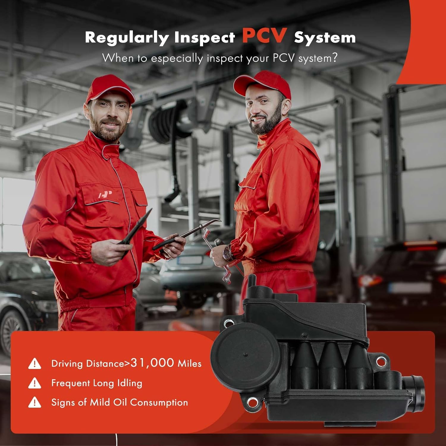 A-Premium Engine Crankcase Vent Valve Oil Separator Compatible with Audi Q7 2007-2010 4.2L, S6 2007-2011, S8 2007-2009 & Volkswagen Touareg 2007-2009 5.2L