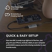 Vista 9 de Audioengine DAC3. Convertidor de señal digital a analógica de 32-bits para auriculares móviles para música y audio de alta resolución