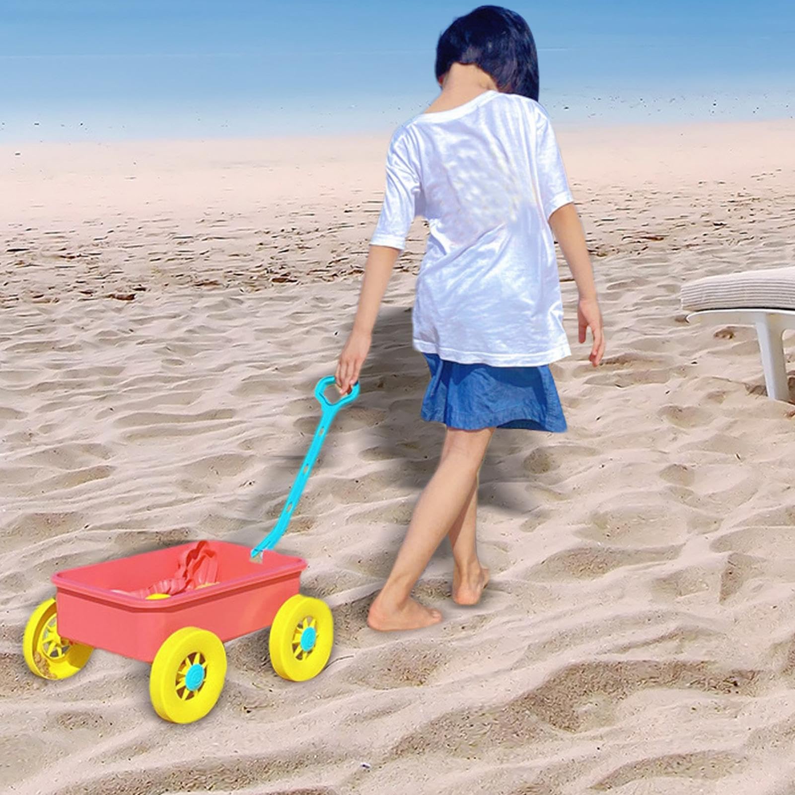 Kids Beach Trolley, giocattolo del carrello da spiaggia Trollley da | Giocattolo da esterno finemente lucido per piscina, lago, cortile e giardino